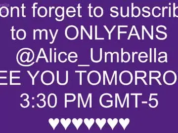 Chaturbate Best Webcam of alice_umbrella